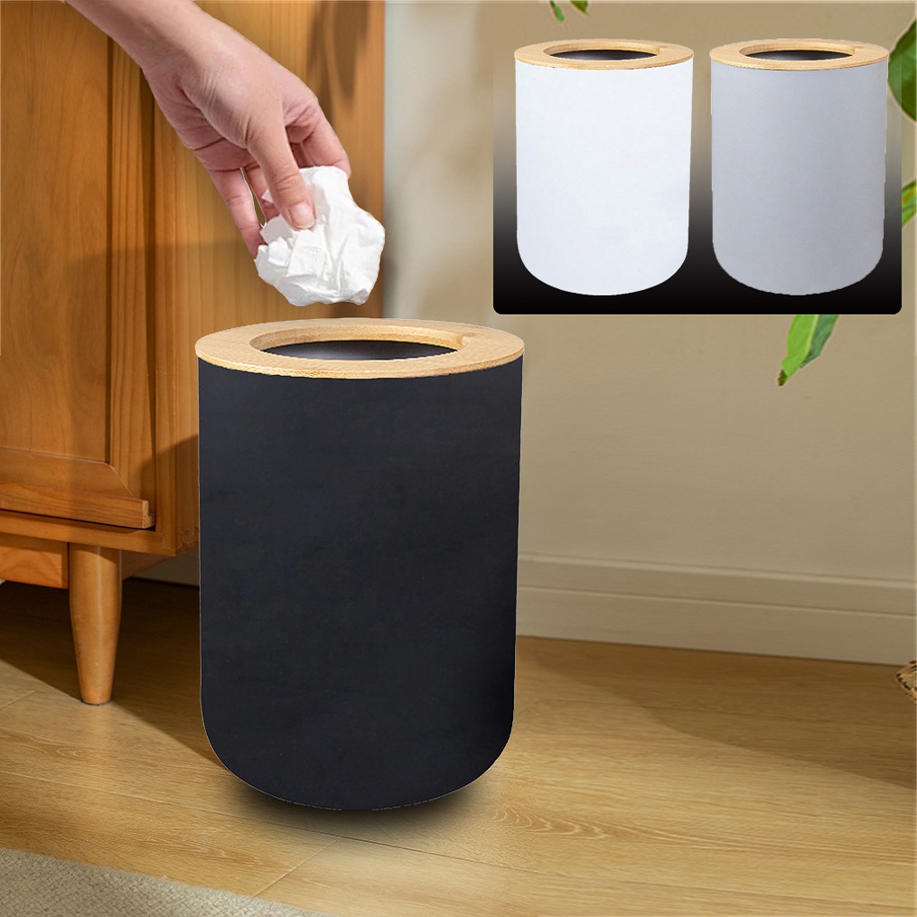 Commercial Kitchen Trash Can - Tempat Sampah Plastik Hitam Modern untuk