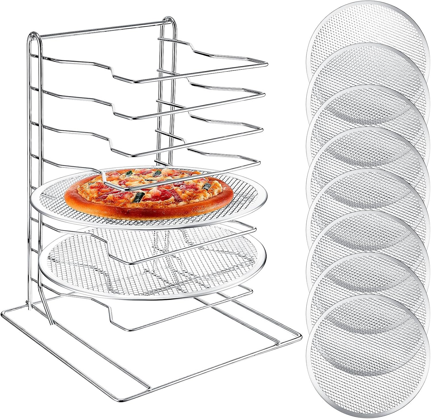Commercial Kitchen In Home - Rak Pizza 8 Tingkat Dengan 8