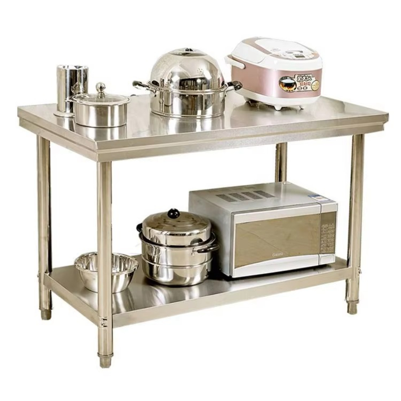 Commercial Kitchen Projects - Meja kerja dapur komersial dua tingkat