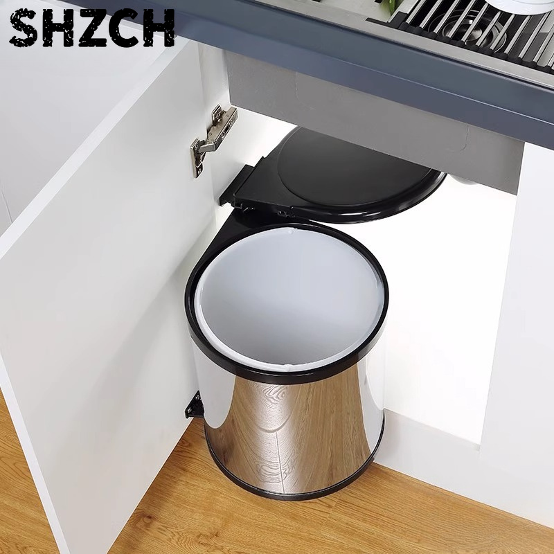 Commercial Kitchen Trash Can - Tempat Sampah Kabinet Premium Stainless Steel