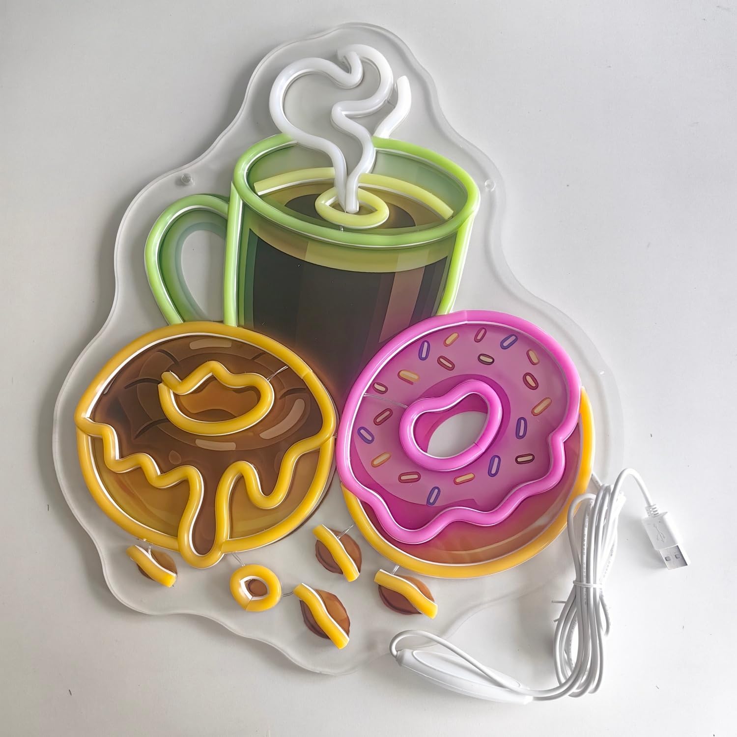 Lampu Neon LED Bentuk Donat, D - Commercial Kitchen Store ulasan dan harga