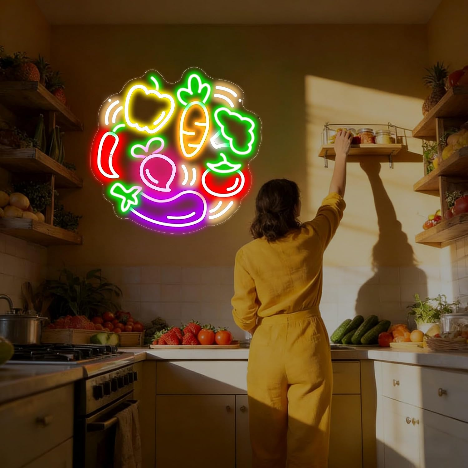 Lampu Neon LED Sayuran Lampu N - Commercial Kitchen Store ulasan dan harga