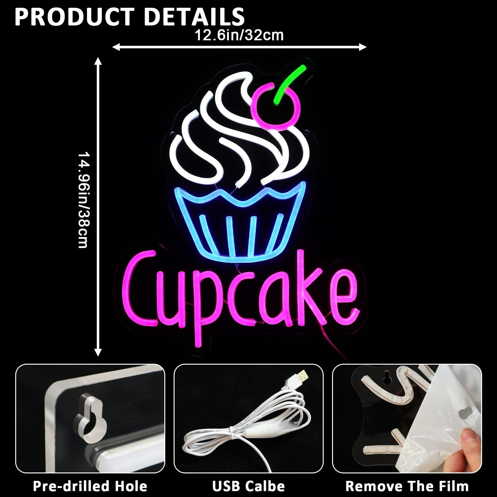 Neon Sign Cupcake untuk Dekora - Commercial Kitchen Store ulasan dan harga