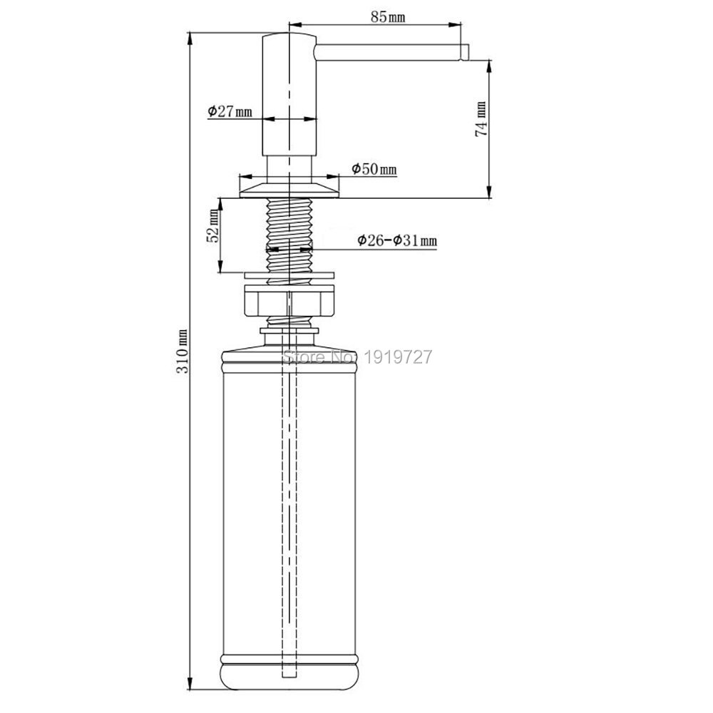 Dispenser Lotion Nikel Modern  - Commercial Quality Kitchen Faucet ulasan dan harga