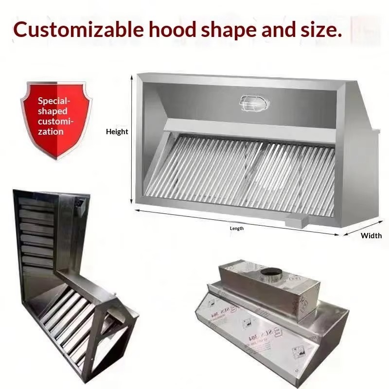 Penghisap Asap Dapur Kombinasi - Commercial Exhaust Hood ulasan dan harga
