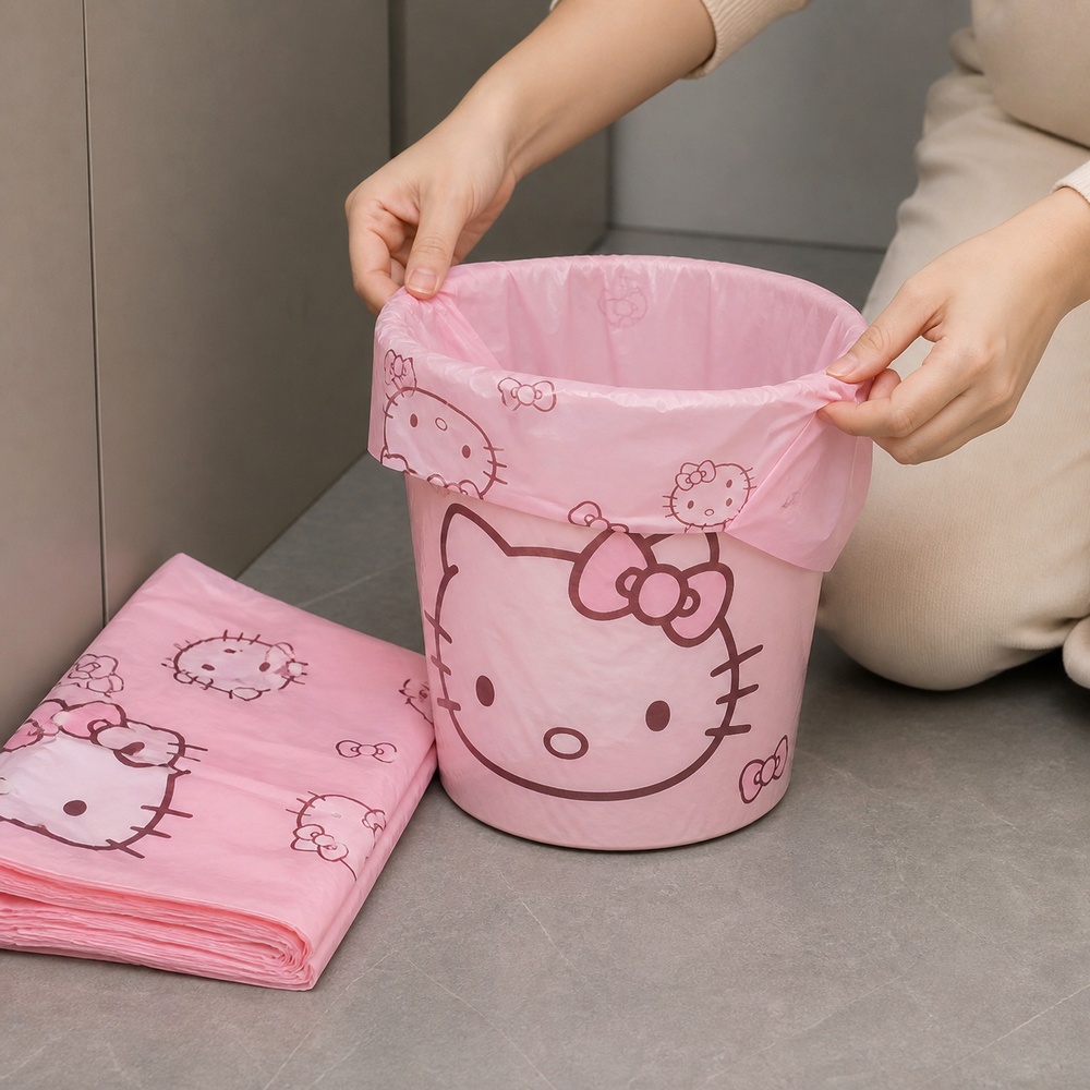 Kantong Sampah Motif Kucing Ka - Commercial Kitchen Trash Can ulasan dan harga