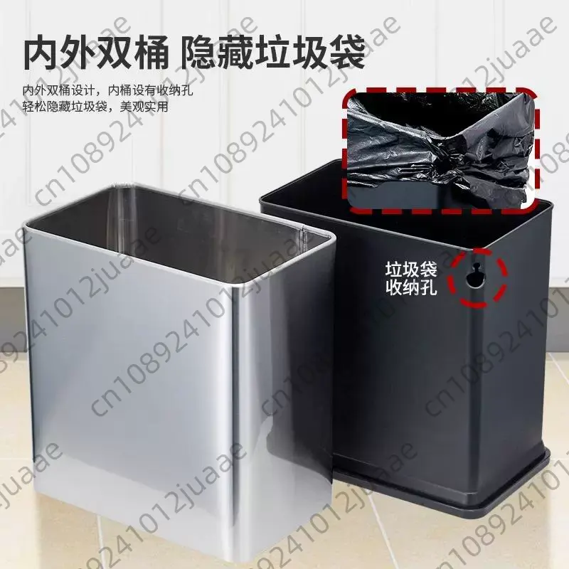 Tempat sampah baja tahan karat - Commercial Kitchen Trash Can ulasan dan harga