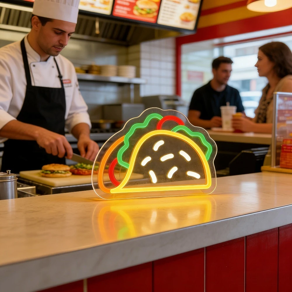 Lampu Neon Taco LED USB yang D - Commercial Kitchen Store ulasan dan harga