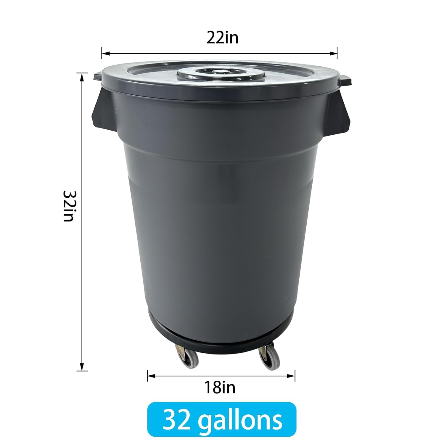 Tempat Sampah Luar Ruangan 32  - Commercial Kitchen Trash Can ulasan dan harga