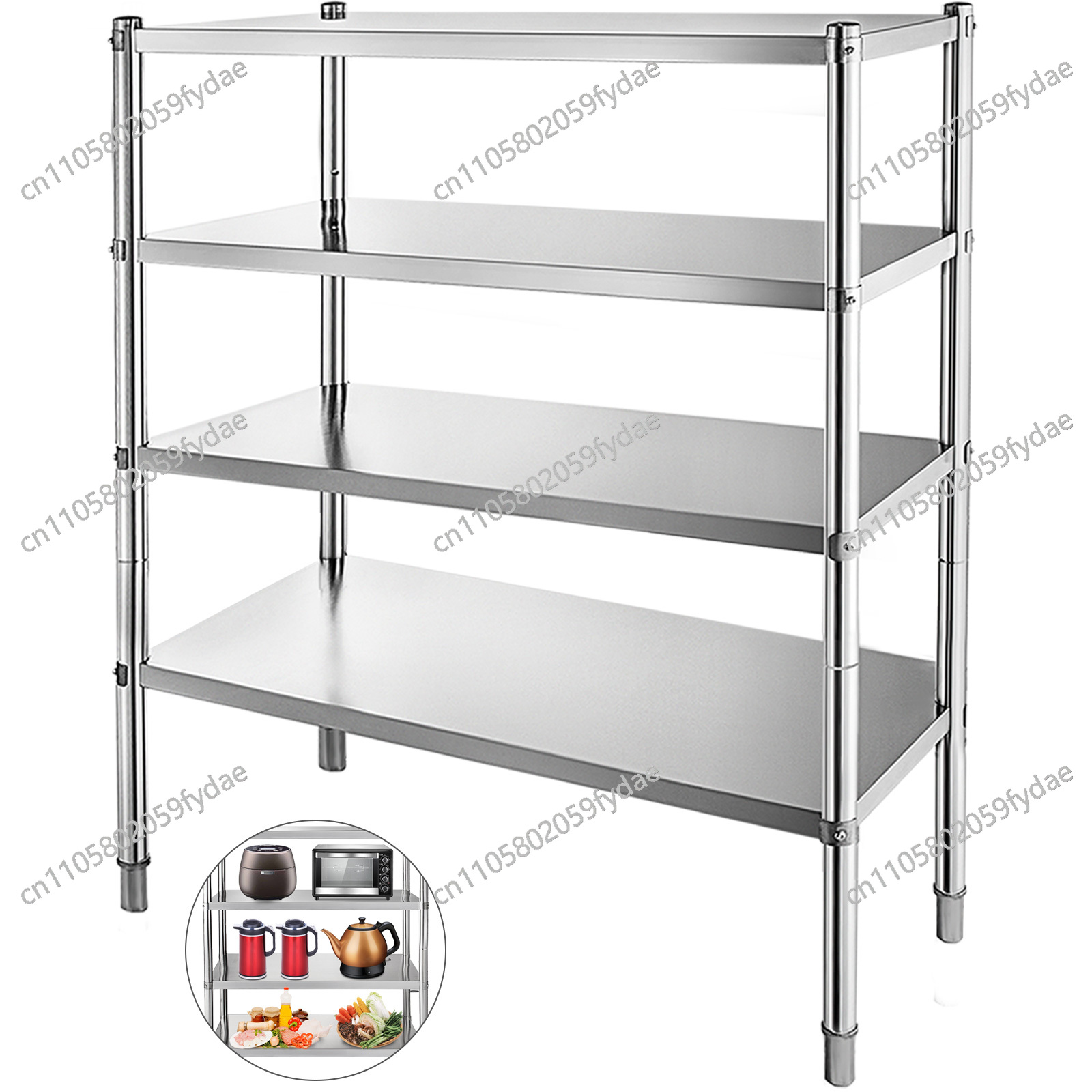 Rak Penyimpanan Komersial 4 Ti - Commercial Kitchen Store ulasan dan harga